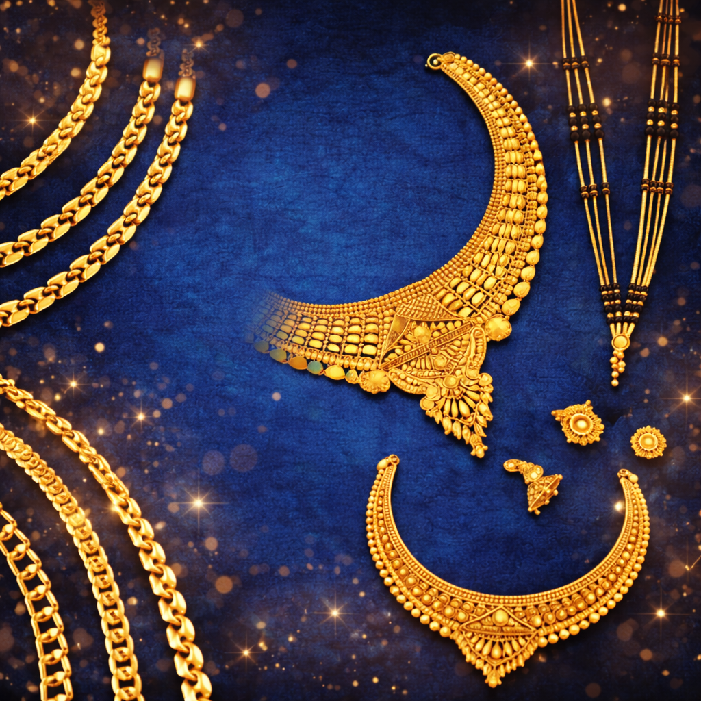 Luxury Gold Jewelry Background